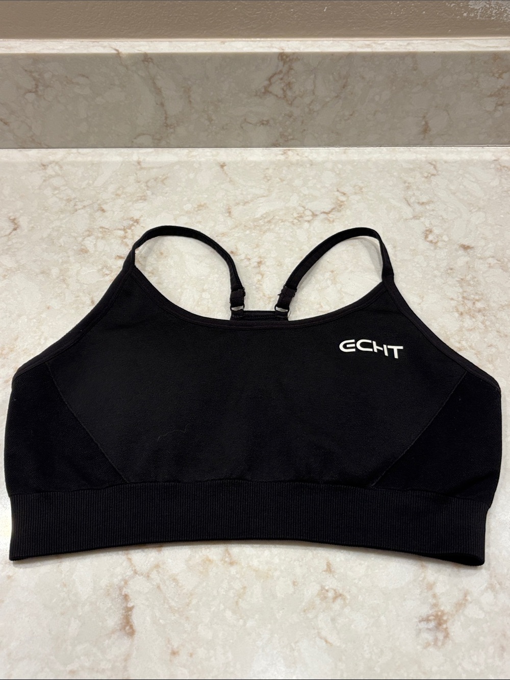 ECHT Black Racerback Sports Bralette